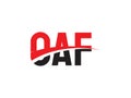 OAF Letter Initial Logo Design Vector Illustration