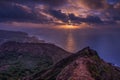 Oahu crater sunrise Royalty Free Stock Photo