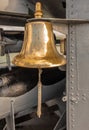 Ship bell of submarine USS Bowfin in Pearl Harbor, Oahu, Hawaii, USA