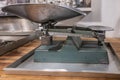 Scales in kitchen of submarine USS Bowfin in Pearl Harbor, Oahu, Hawaii, USA