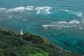 Oahu Island lighthouse Royalty Free Stock Photo