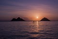 Oahu sunrise Royalty Free Stock Photo
