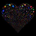 Oak Acorn Fireworks Heart