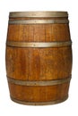 Oak Barrel on White Royalty Free Stock Photo