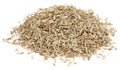 Oak chips sawdust isolated white background. small wood chips for smoking. sawdust texture . ecological fuel Royalty Free Stock Photo