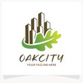 Oak City Logo Design Template Inspiration Royalty Free Stock Photo