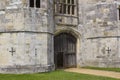 The oak gateway at the ancient ruins of the 13th century Tudor Abbey at Titchfield, Fareham in Hampshire England