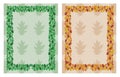 Oak Leaf Frame Border Royalty Free Stock Photo