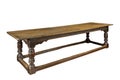 Oak refectory dining table