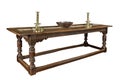 Oak refectory dining table