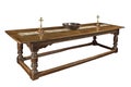 Oak refectory dining table