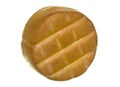 Cheddar Cheese Roll, Bottom Side, on white