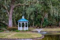 Oak Tree Gazebo and Fountain