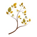 oak tree icon vector Royalty Free Stock Photo