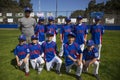 Oak View, California, USA, March 7, 2015, Ojai Valley Little League Field,youth Baseball, Spring, team portrait Royalty Free Stock Photo