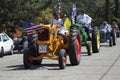 Oak View, California, USA, May 24, 2015, Memorial Day Parade, antique tractors Royalty Free Stock Photo