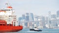 Cargo ship CAP PALMERSTON entering the Port of Oakland