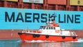 Pilot Vessel GOLDEN GATE at the Port of Oakland Royalty Free Stock Photo