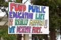 Teacher protest walkout, Oakland, CA