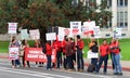 Teacher protest walkout, Oakland, CA