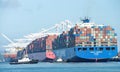 Cargo Ship COSCO AMERICA entering the Port of Oakland