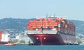 Cargo Ship ONE STORK entering the Port of Oakland