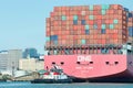 Cargo Ship ONE STORK entering the Port of Oakland