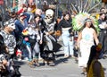 Participants at the annual Dia de los Muertos festival in Oakland, CA