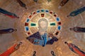 Oakland, California - September 30, 2018: Dome of the Ascension Greek Orthodox Cathedral of Oakland.