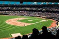 Oakland Coliseum Baseball Stadium Fans at a Day Game Royalty Free Stock Photo
