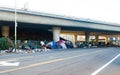 Oakland, homeless encampment under the freeway Royalty Free Stock Photo