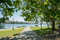 Beautiful scene around Lake Merritt Royalty Free Stock Photo