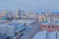 Oakland Skyline from Above During Twilight Royalty Free Stock Photo