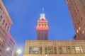 Oakland Tribune Tower at Night