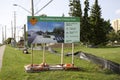 Oakville, Ontario / Canada - September 13, 2020: Better Trafalgar Road billboard advertising the road improvements.