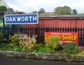 Oakworth Railway Station on the Keighley and Worth Valley Railway Yorkshire UK
