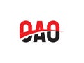 OAO Letter Initial Logo Design Vector Illustration Royalty Free Stock Photo