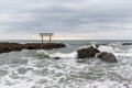 Oarai isozaki shrine Royalty Free Stock Photo