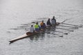 Oarsmen of the generation 50 Plus on the Limmat River in the City of ZÃÂ¼rich | ZÃÂ¼rich: Ruderer der Generation 50+ auf der Limmat