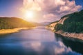 Oasa Lake from Sureanu mountains, Alba county, Transalpina, Tran Royalty Free Stock Photo