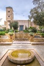 Oasis of freshness very appreciated by the Rabatis, the garden of the Oudayas, located in the Kasbah of the Oudayas in Rabat Royalty Free Stock Photo