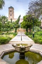 Oasis of freshness very appreciated by the Rabatis, the garden of the Oudayas, located in the Kasbah of the Oudayas in Rabat Royalty Free Stock Photo