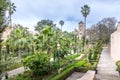 Oasis of freshness very appreciated by the Rabatis, the garden of the Oudayas, located in the Kasbah of the Oudayas in Rabat Royalty Free Stock Photo