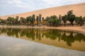 Oasis of Huacachina, Ica region, Peru.