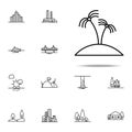 oasis icon. Landspace icons universal set for web and mobile