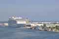 Oasis of the Seas cruise ship docked Royalty Free Stock Photo