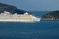 Oasis of the Seas cruise ship in the Mediterranean Sea in La Spezia