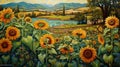 Oasis Of Sunflowers: Bold And Beautiful Paintings By Sydney Taylor