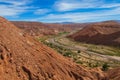 Oasis valley Quitor in Atacama, Chile Royalty Free Stock Photo