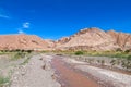 Oasis valley Quitor in Atacama, Chile